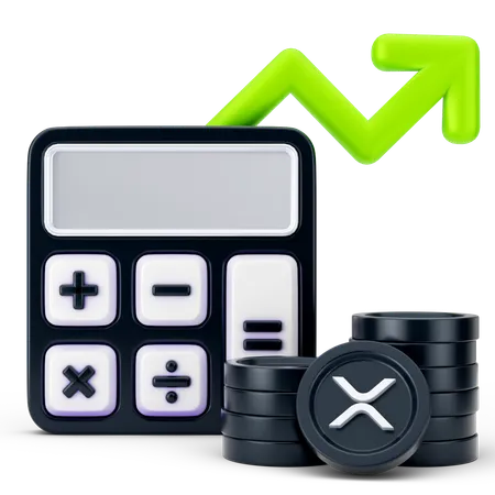 Growth Calculation  3D Icon