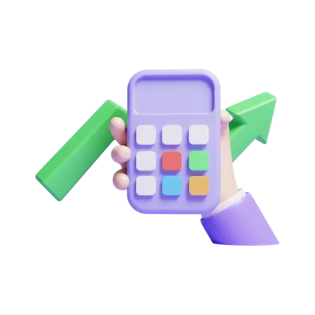 Business Financial Money Calculation Concept Icon Or 3 D Business Investment Money Calculation 3D Icon