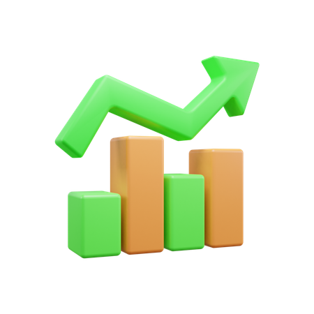 Growth Chart  3D Icon