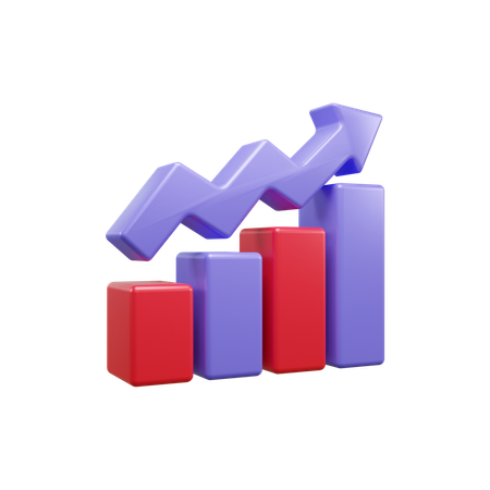 Growth Chart  3D Icon