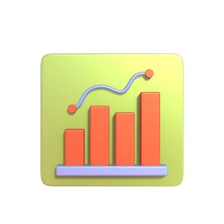 The Upward Stonk Growth 3 D Chart Is A Dynamic Representation Of The Positive Trajectory Of A Stock Market Or Asset 3D Icon