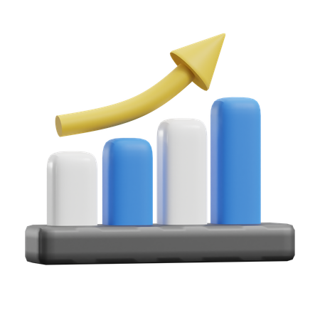 Growth Chart  3D Icon