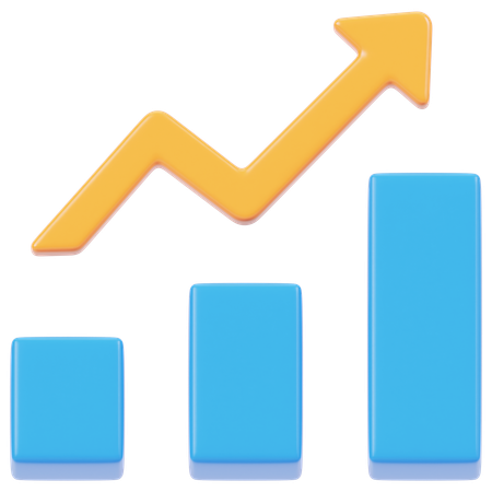 Growth Chart  3D Icon