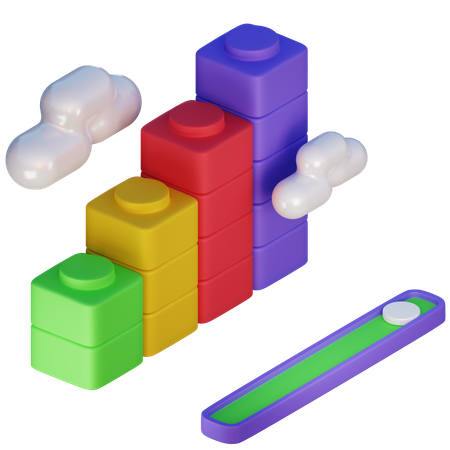 Growth Chart  3D Icon