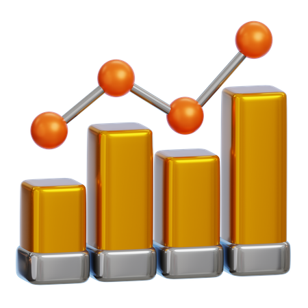 Growth Chart  3D Icon