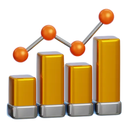 Growth Chart  3D Icon