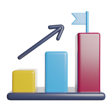 Growth Chart  3D Icon