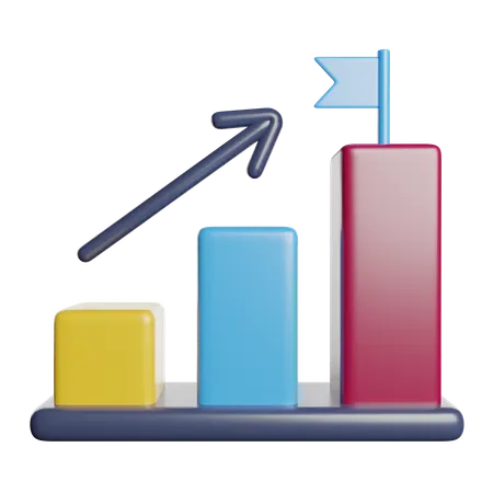 Growth Chart  3D Icon