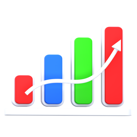 Growth Chart  3D Icon