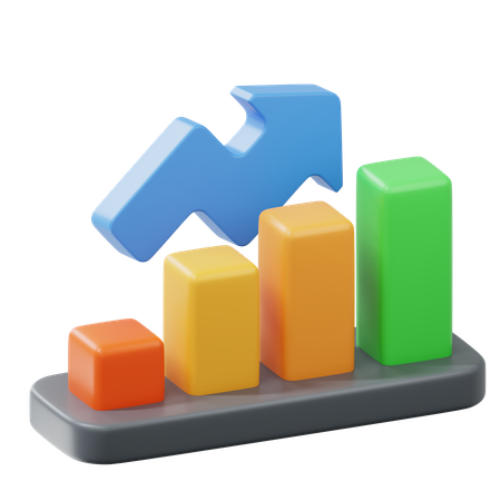 Growth Chart  3D Icon
