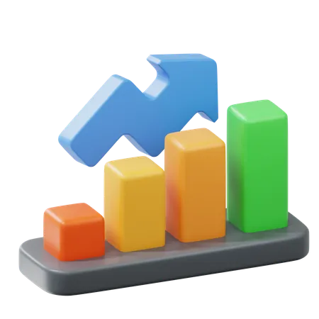 Growth Chart  3D Icon