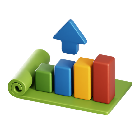 Growth Chart  3D Icon