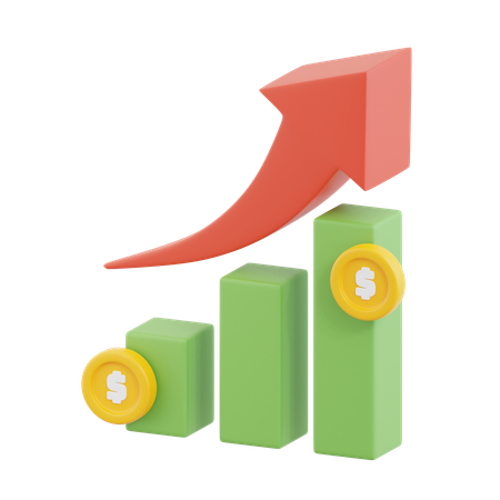 Growth Chart  3D Icon