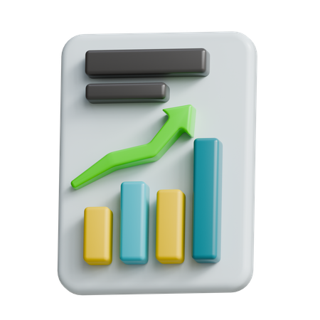 Growth Chart  3D Icon