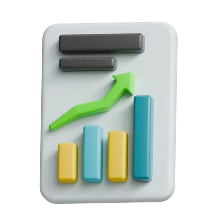 Growth Chart  3D Icon