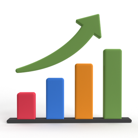 Growth Chart  3D Icon