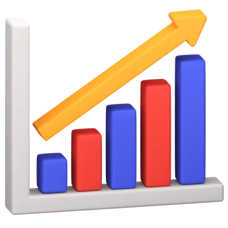 Growth Chart  3D Icon