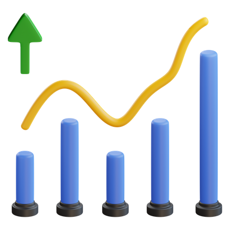 Growth Chart  3D Icon