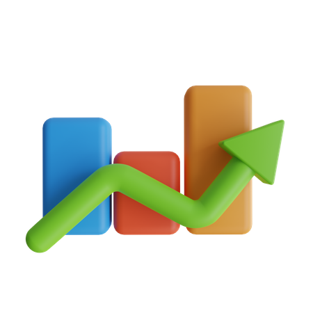 Growth Chart  3D Icon