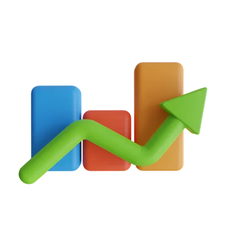 Growth Chart  3D Icon