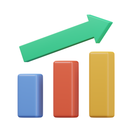 Growth Chart  3D Icon