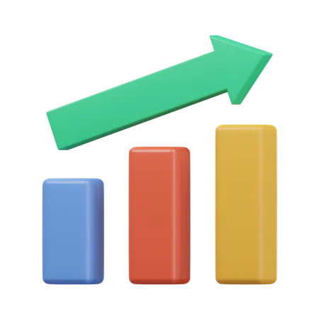 Growth Chart  3D Icon