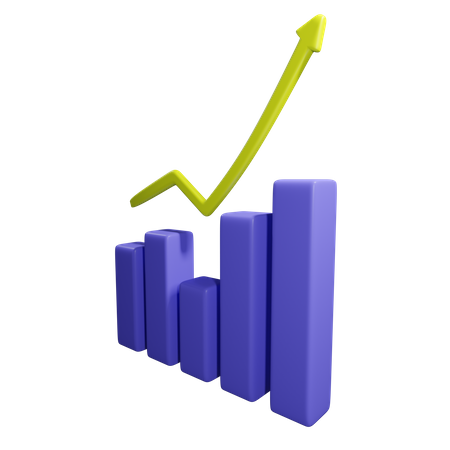 Growth Chart  3D Icon