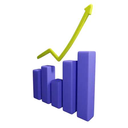 Growth Chart  3D Icon