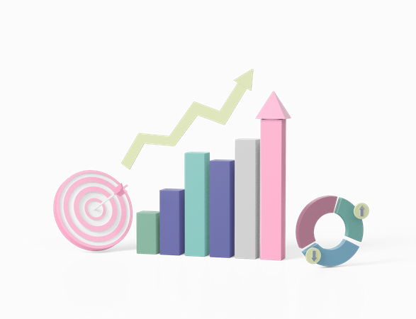 Growth Chart  3D Icon