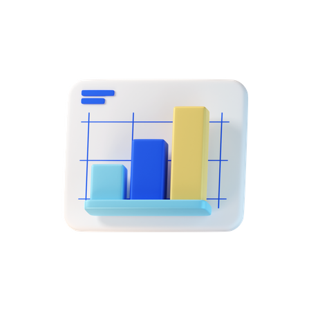 Growth Chart  3D Icon