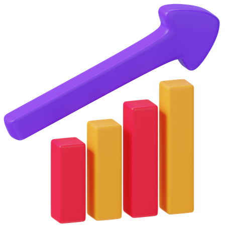 Growth Chart  3D Icon