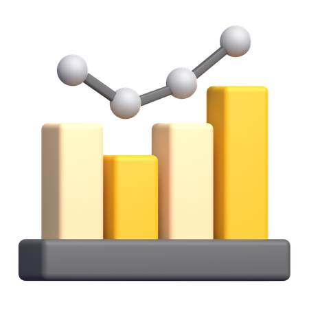 Growth Chart  3D Icon