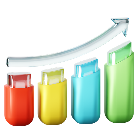 Growth Chart  3D Icon