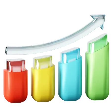 Growth Chart  3D Icon