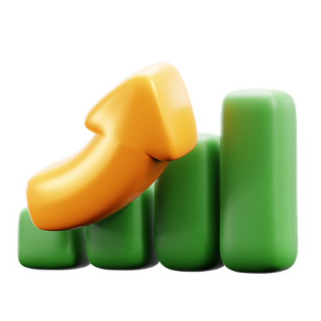 Growth Chart  3D Icon