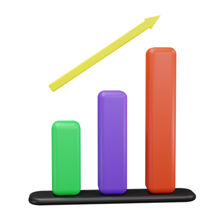 Growth Chart  3D Icon