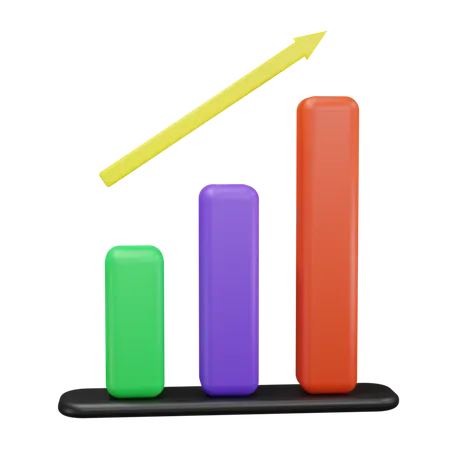 Growth Chart  3D Icon