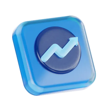 Growth Chart  3D Icon