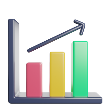 Growth Chart  3D Icon