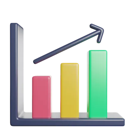 Growth Chart  3D Icon