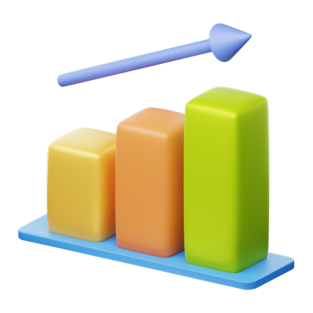 Growth Chart  3D Icon