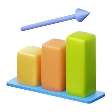 Growth Chart  3D Icon