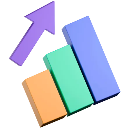 Growth Chart  3D Icon