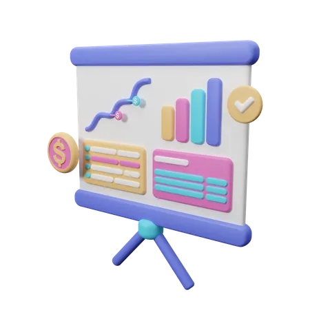 Growth chart  3D Icon