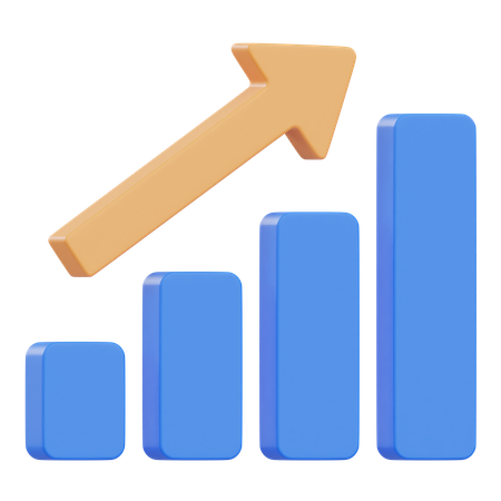 Growth Chart  3D Icon