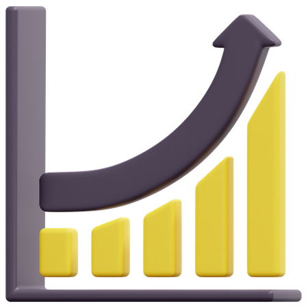 Growth Chart  3D Icon