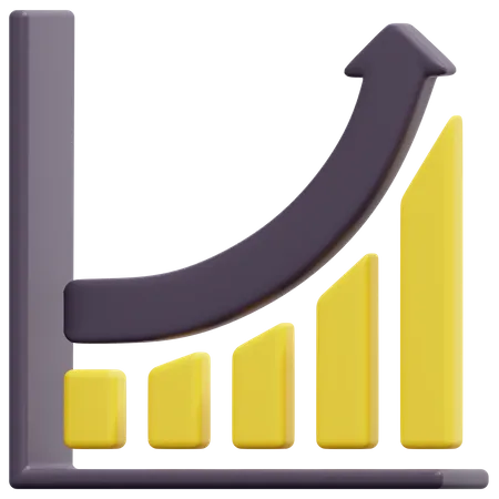 Growth Chart  3D Icon