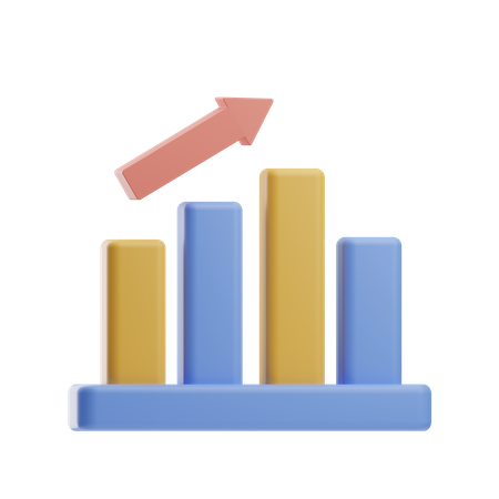 Growth Chart  3D Icon