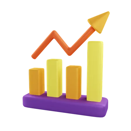 Growth Chart  3D Icon