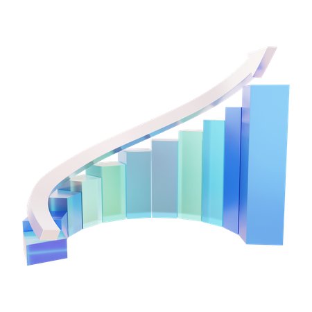 Growth Chart  3D Icon